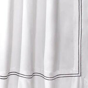 Lush Decor Hotel Collection White/Gray Shower Curtain